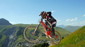 Claudia Clement Downhill Mountain Bike at Diable